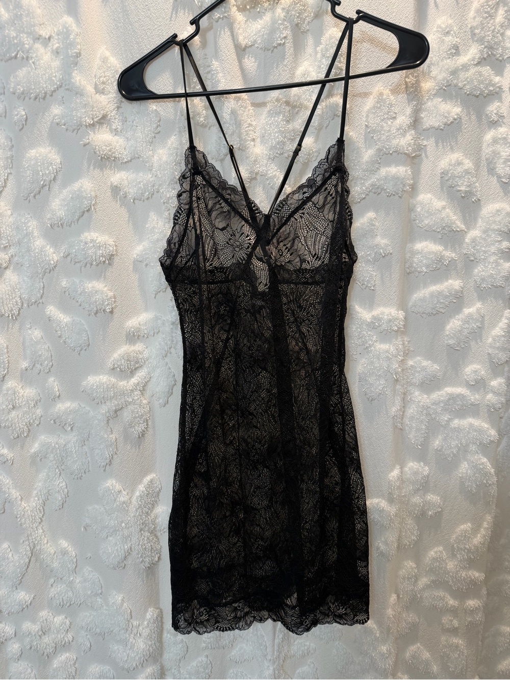 2021 Victorias Secret Black lace mini dress